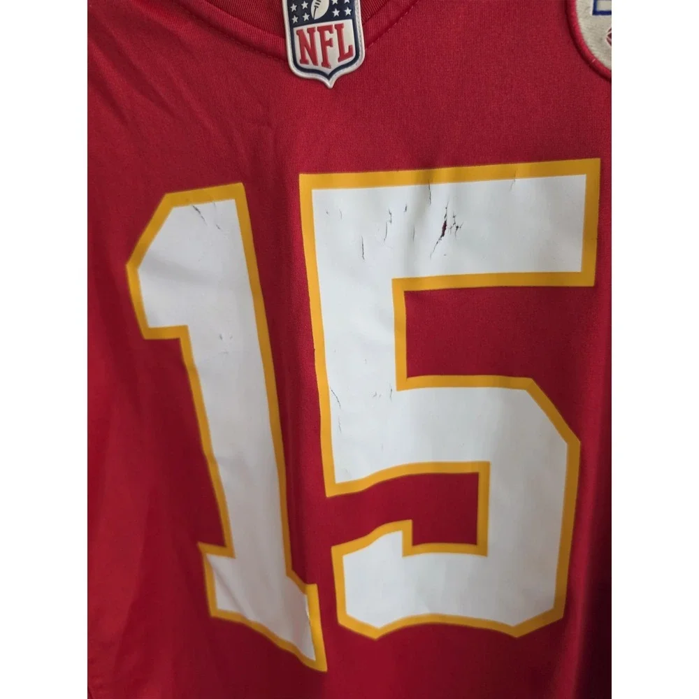 Kansas City Chiefs Jersey Mens Large Red NFL Football Nike Patrick Mahomes 15